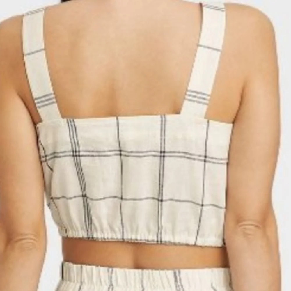 Women's Tie-Front Apron Tank Top - A New Day™ - Picture 4 of 7